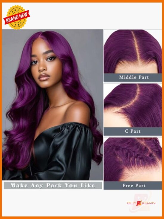 Human Hair 13x6 Lace Front Wig Body Wave 180% Density Glueless HD Lace 22 Inch